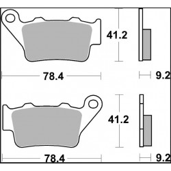 BRAKE PAD XS SINT RR - 17213784 - Dr Rider