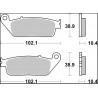 BRAKE PAD XS SINT FR - 17213786 - Dr Rider