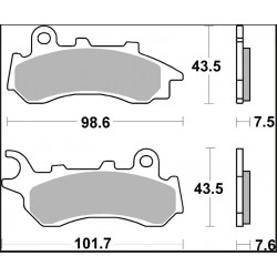 BRAKE PAD XS SINT FR - 17213789 - Dr Rider