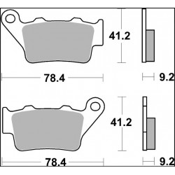 BRAKE PAD SD SINT RR - 17213792 - Dr Rider