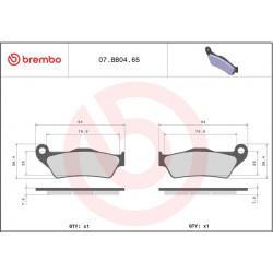 BRAKE PAD GE SINT FR/RR - 17213802 - Dr Rider