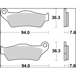 BRAKE PAD LA SINT FR/RR - 17213806 - Dr Rider
