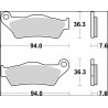 BRAKE PAD LA SINT FR/RR - 17213806 - Dr Rider
