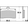 BRAKE PAD LA SINT FR - 17213812 - Dr Rider