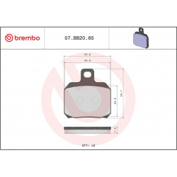 BRAKE PAD GE SINT FR/RR - 17213820 - Dr Rider