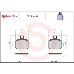 BRAKE PAD GE SINT FR/RR - 17213822 - Dr Rider