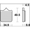 BRAKE PAD LA SINT FR - 17213830 - Dr Rider