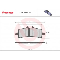 BRAKE PAD GE SINT FR - 17213836 - Dr Rider