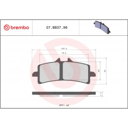 BRAKE PAD GE SINT FR - 17213837 - Dr Rider