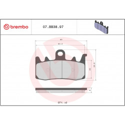 BRAKE PAD GE SINT FR/RR - 17213843 - Dr Rider