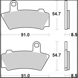 BRAKE PAD SA SINT FR - 17213848 - Dr Rider