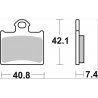 BRAKE PAD SX SINT RR - 17213854 - Dr Rider
