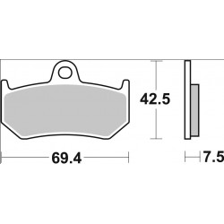 BRAKE PAD SP SINT RR - 17213861 - Dr Rider