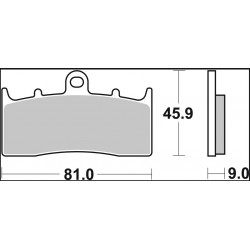 BRAKE PAD LA SINT FR - 17213865 - Dr Rider