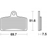 BRAKE PAD SA SINT FR - 17213869 - Dr Rider