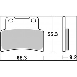 BRAKE PAD LA SINT FR - 17213870 - Dr Rider