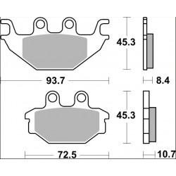 BRAKE PAD SP SINT RR - 17213873 - Dr Rider