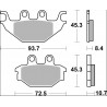 BRAKE PAD SP SINT RR - 17213873 - Dr Rider
