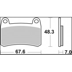 BRAKE PAD SA SINT FR - 17213874 - Dr Rider