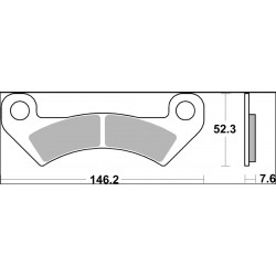 BRAKE PAD SD SINT FR - 17213875 - Dr Rider