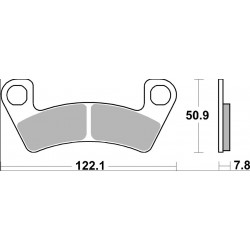 BRAKE PAD SD SINT FR - 17213877 - Dr Rider