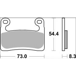 BRAKE PAD SR SINT FR - 17213880 - Dr Rider