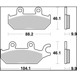 BRAKE PAD SD SINT FR - 17213884 - Dr Rider