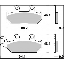 BRAKE PAD SD SINT FR - 17213885 - Dr Rider