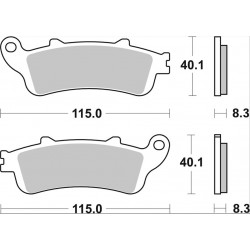 BRAKE PAD LA SINT FR - 17213900 - Dr Rider