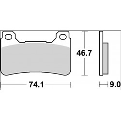 BRAKE PAD SR SINT FR - 17213908 - Dr Rider