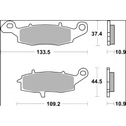 BRAKE PAD SP SINT RR - 17213925 - Dr Rider