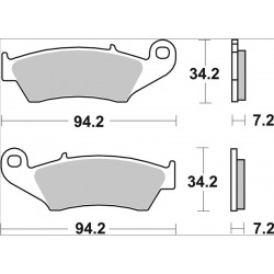 BRAKE PAD SD SINT FR - 17213927 - Dr Rider