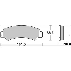 BRAKE PAD SD SINT FR - 17213945 - Dr Rider