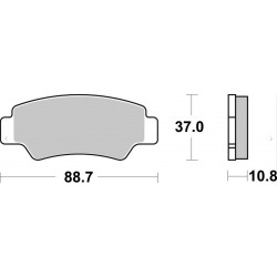 BRAKE PAD SD SINT RR - 17213946 - Dr Rider