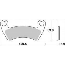 BRAKE PAD SD SINT RR - 17213957 - Dr Rider