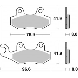 BRAKE PAD SD SINT FR/RR - 17213958 - Dr Rider