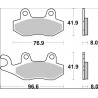 BRAKE PAD SP SINT FR/RR - 17213959 - Dr Rider