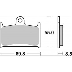 BRAKE PAD SA SINT FR - 17213960 - Dr Rider
