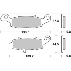BRAKE PAD SP SINT RR - 17213961 - Dr Rider