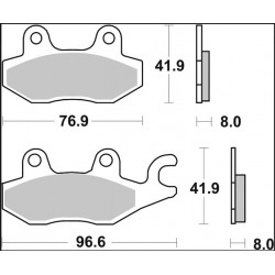 BRAKE PAD SP SINT FR/RR - 17213977 - Dr Rider