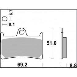 BRAKE PAD LA SINT FR - 17213978 - Dr Rider