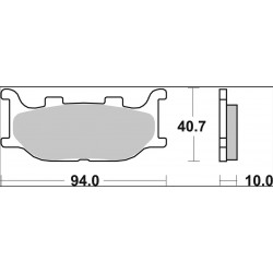 BRAKE PAD LA SINT FR/RR - 17213982 - Dr Rider