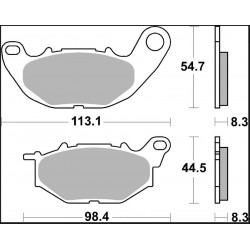 BRAKE PAD SR SINT FR - 17213994 - Dr Rider