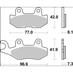 BRAKE PAD SD SINT RR - 17213998 - Dr Rider