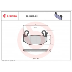 BRAKE PAD GE SINT FR  - 17214090 - Dr Rider