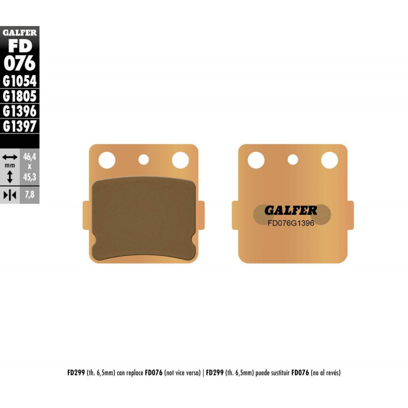 BRAKE PAD SINTERED OFF ROAD - 17111791 - Dr Rider