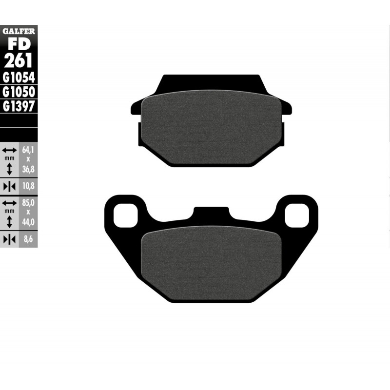 BRAKE PAD SEMI METAL - 17200656 - Dr Rider