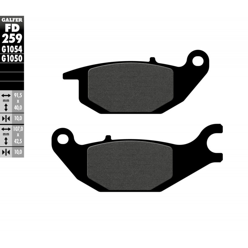 BRAKE PAD SEMI METAL - 17200687 - Dr Rider