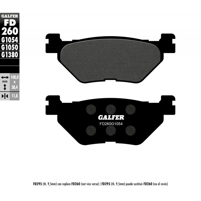 BRAKE PAD SEMI METAL - 17200711 - Dr Rider