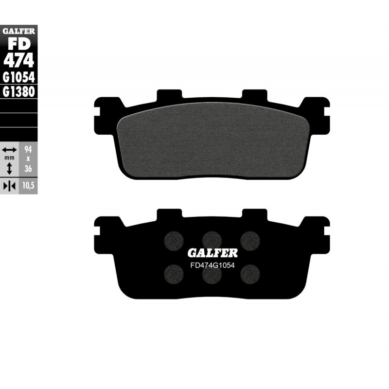 BRAKE PAD SEMI METAL - 17200714 - Dr Rider